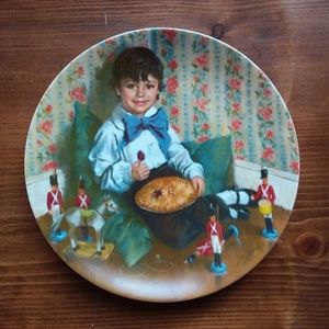 "Little Jack Horner" 4th Plate Mother Goose John McClelland Limited Ed Reco 1982
